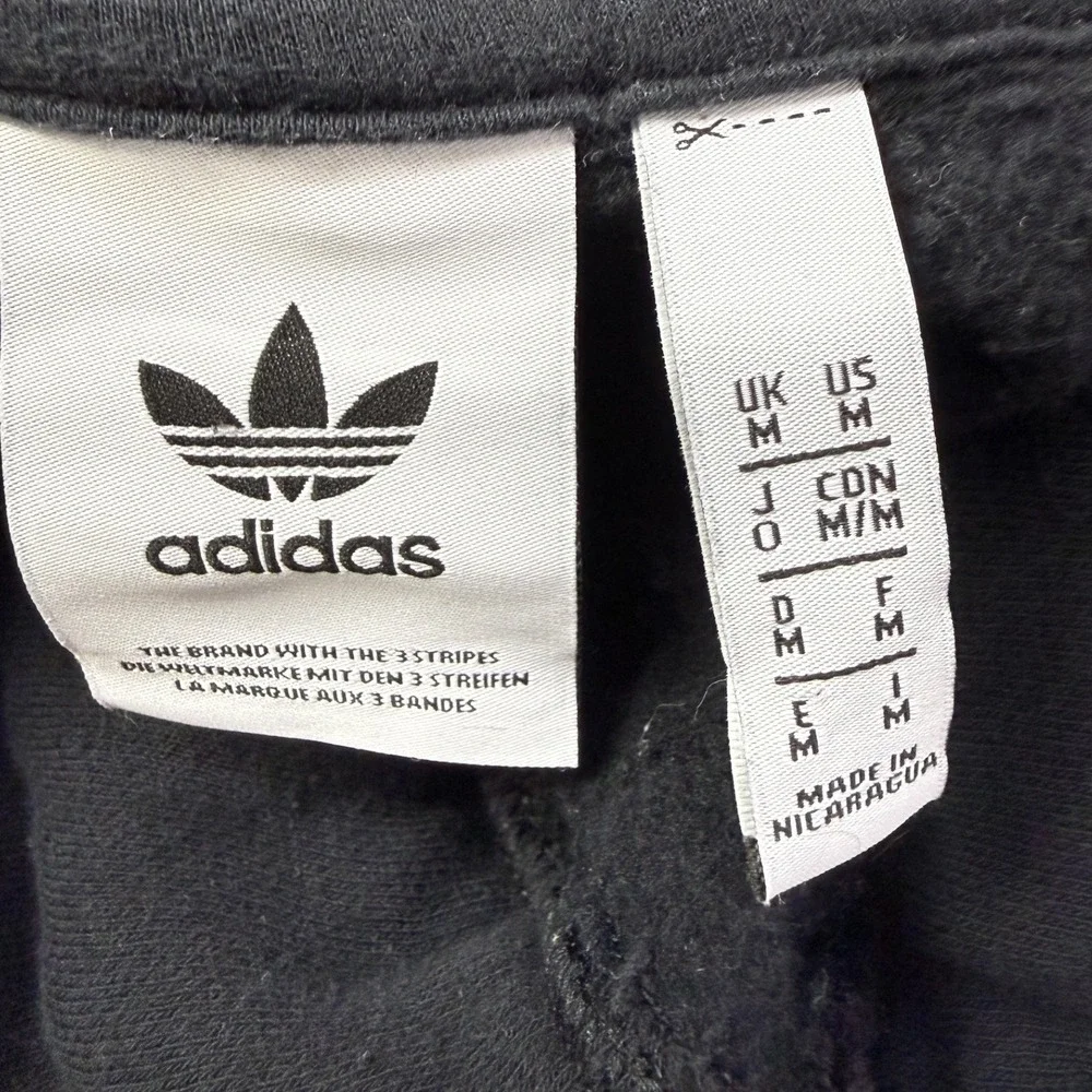 Adidas Originals Mens Black Peace‎ Sign Graphic Hoodie Sweatshirt Medium GD5956